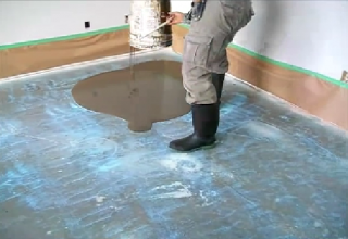Ứng dụng vữa tự san phẳng, vữa tự chảy LB Grout SL sửa chữa bề mặt sàn bê tông